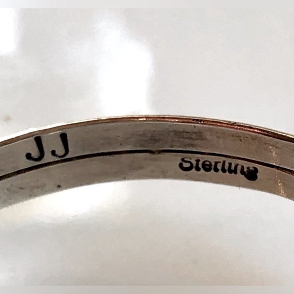 Vintage Native American Sterling Silver Cuff Bracelet - Picture 2 of 11